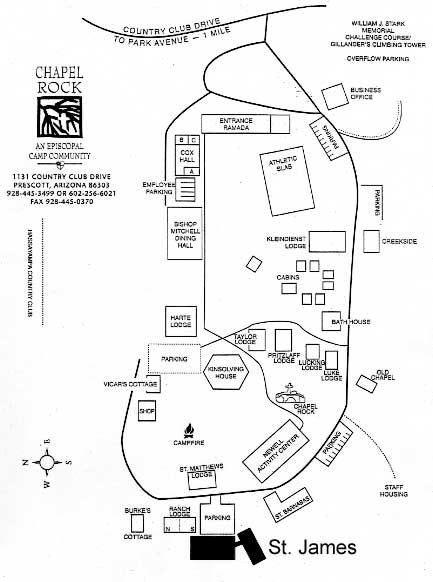 map to Chapel Rock